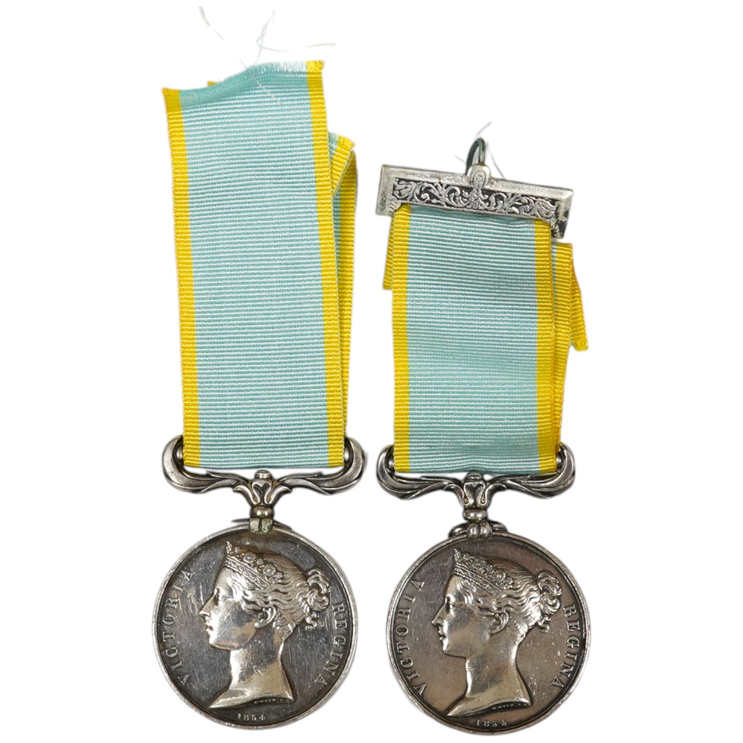 Two Crimea medals, both unnamed as issued